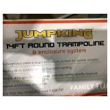 JumpKing Trampoline with Safety Enclosure, 200lb Weight Limit