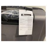 3PCS Zimtown Hardside Lightweight Spinner Dark Gray Luggage Set with TSA Lock