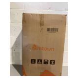 3PCS Zimtown Hardside Lightweight Spinner Dark Gray Luggage Set with TSA Lock