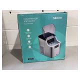 Silonn Ice Makers Countertop - 24PCS Ice Cubes in 13 Min, 45lbs Per Day, 2 Ways to Add Water, Auto Self-Cleaning, Stainless