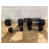 4PCS Dumbbell Set 2 20LBS 2 5LBS
