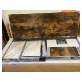 IRONCK Computer Desk, Home Office Desk with Keyboard Tray, Monitor Stand