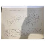 54 in. Black TV Stand with 1 Drawer Fits TV