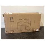 Halifax 5-Drawer, Side Storage Mobile Cabinet, White