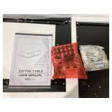 COSVALVE 43.3IN LED Black Coffee Tables for Living Room