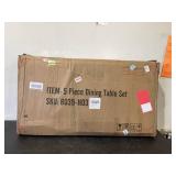 Syngar Dining Table Set for 4 Marble Bar Kitchen Table With 4 Coushion Bar Stool