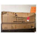 HOVERMAX Electric Scooter Pneumatic Tire Foldable Scooter with Seat & Carry Basket