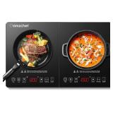 Double Induction Cooktop AMZCHEF Induction Cooker 2 Burners