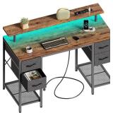 47 inch Computer Desk with 4 Drawers