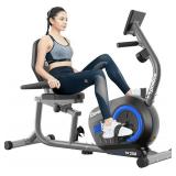 Pooboo Magnetic Recumbent Bike Indoor Cycling W258