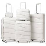 Melalenia Luggage Sets 4 Piece Expandable Suitcase Set
