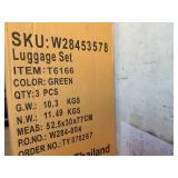 3PCS Lightweight Suitcase with TSA Lock, ABS Roller Luggage Sets with Spinner Wheels