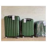 3PCS Luggage Set Green