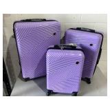 3PCS Tripcomp Luggage Set,Suitcase Set with Spinner Wheels Hardside Lightweight Luggage Set
