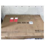 5PCS 4-person dining table set, artificial marble+PU leather chairs, suitable for restaurants