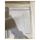 5 Drawer Dresser Side Board White