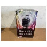 Karaoke Machine - Portable PA System with Wireless Mics, Subwoofer, Lights, Phone/Tablet Holder, Remote