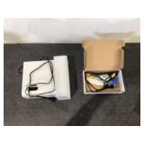 LOT OF 4 GROVIEW Projector, 1080P Bluetooth Mini Projector with 100 Projector Screen