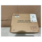 EDISHINE 3-Way Dimmable Touch Control Table Lamp with 2 USB Ports, 2 Pack