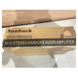 SUNBUCK AV555BT High Power HIFI Bluetooth Audio Amplifier with Dazzling LED Display, Microphone Support, FM Radio and 4000W Peak Power Perfect for Home Theater and Karaoke Systems