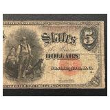 1907 $5 Dollar United States Note