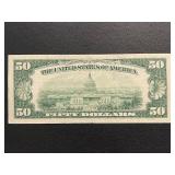 1950A $50 Dollar Federal Reserve Note