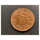 1 Ounce .999 Fine Copper Donald Trump Round