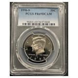 1996-S Kennedy Half Dollar Proof PCGS PR69 Deep Cameo
