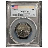 2022-S Maya Angelou Quarter PCGS MS66