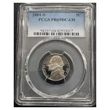 2001-S Jefferson Nickel Proof PCGS PR69 Deep Cameo