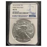 2016 Silver Eagle NGC MS70 Early Release