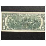 1976 $2 Dollar Bill Uncirculated Fort Bragg Postage