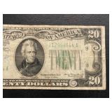 1934 Green Seal $20 Dollar Federal Reserve Note