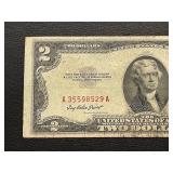 1953 Red Seal $2 Dollar Bill