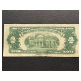 1953 Red Seal $2 Dollar Bill