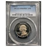 1984-S Washington Quarter Proof PCGS PR69 Deep Cameo