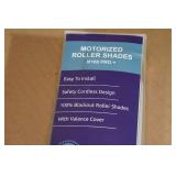 Motorized Blackout Roller Shades for 34" Window