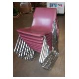 *10* Stackable Table Chairs