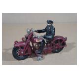 Harley Davidson Cast Iron Motorcycle with Rider