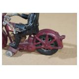 Harley Davidson Cast Iron Motorcycle with Rider