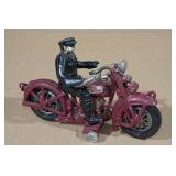 Harley Davidson Cast Iron Motorcycle with Rider