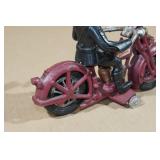 Harley Davidson Cast Iron Motorcycle with Rider