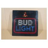 Vintage Bud Light Lighted Beer Sign