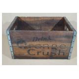 Vintage Orange Crush Wooden Shipping Crate