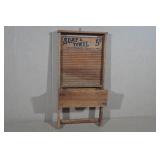 Vintage Style Wood Washboard Shelf