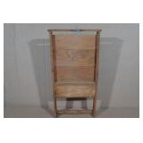 Vintage Style Wood Washboard Shelf