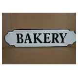 Raised Metal Bakery Sign