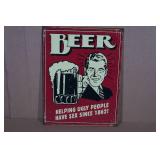 Metal Beer Sign