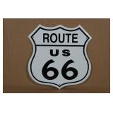 Raised Metal Route 66 Sign