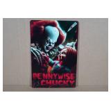 Pennywise & Chucky Metal Sign